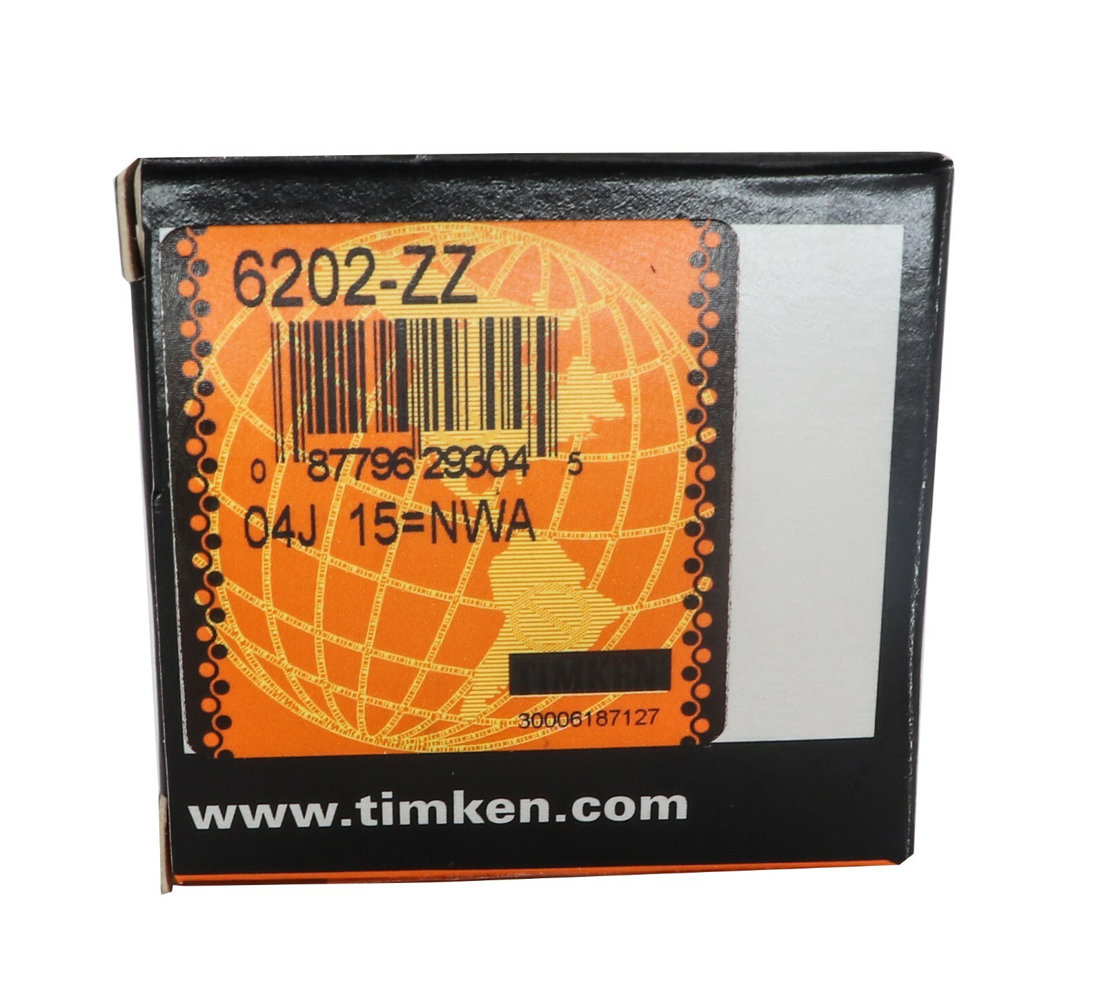 2PACK TIMKEN 6202-ZZ 15X35X11MM Double Metal Seal Ball Bearings