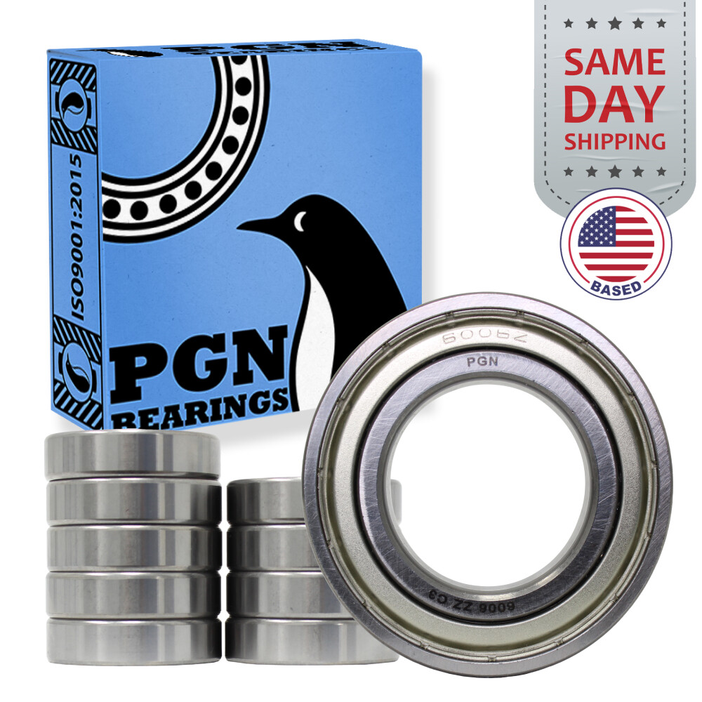 (10) 6006-ZZ Premium Metal Shield Ball Bearing C3 EMQ, 30x55x13, 6006 ZZ 6006z