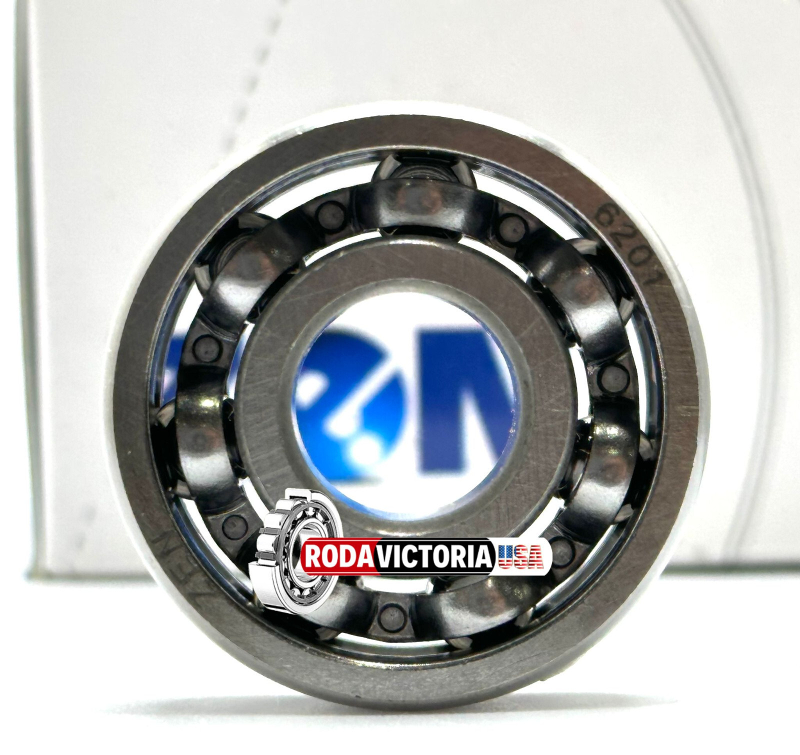 ZEN 6201 DEEP GROOVE BALL BEARING, OPEN TYPE, NO SEALS 12x32x10mm