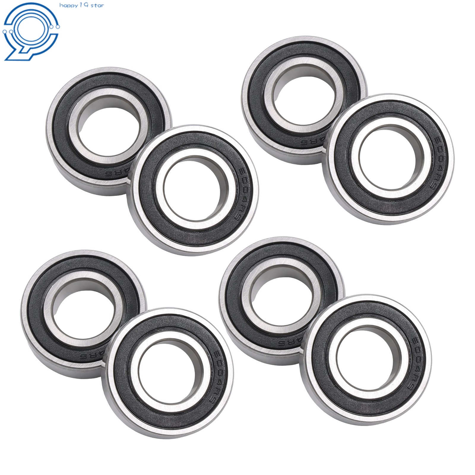 20x42x12mm Ball Bearing 6004 2RS C3 10 Pieces Premium Rubber Sealed Bearings