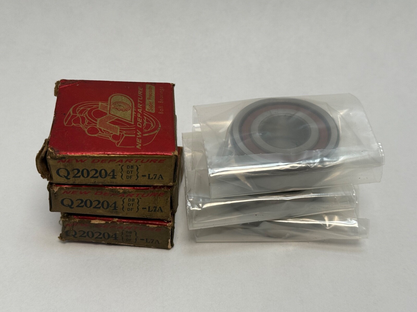 NDH Q20204DTL7A Angular Bearing 7204C Q-20204-DTL-7A 20x47x14 mm 3 Pcs