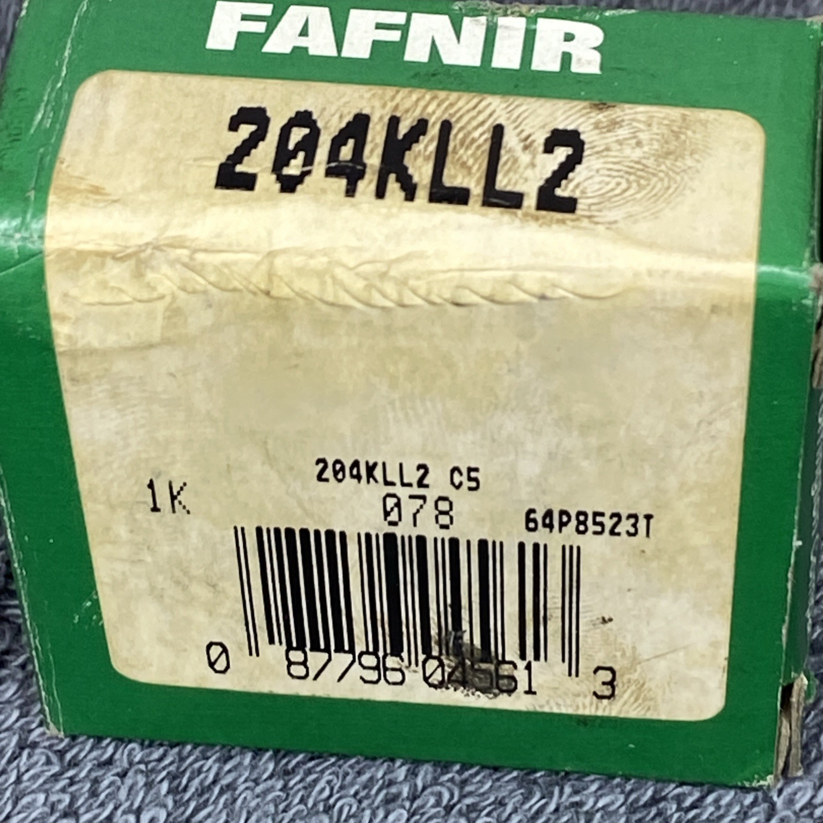 Fafnir 204KLL2 Sealed Deep Groove Ball Bearing NOS New In Box