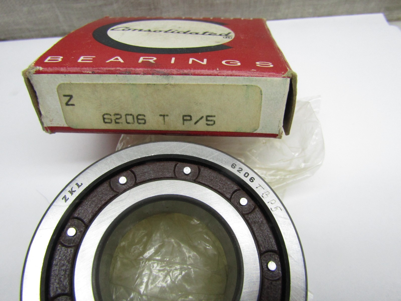 Consolidated 6206 P5 30mm X 62mm X 16mm Open Bearing 6206TB.P5