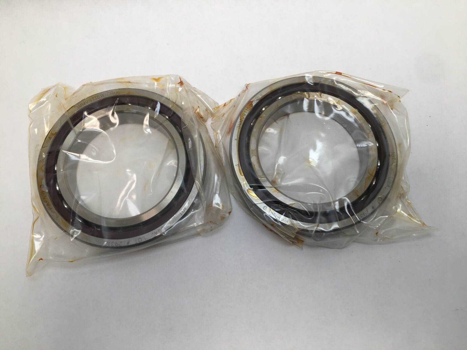 Fafnir 3MMV9115WI-DUL Bearing 75x115x20mm 7015-A 3MMV-9115-WI-CR-DUL USA 2 Pcs