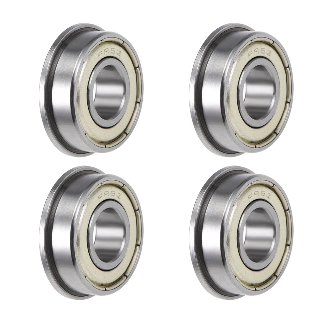 4pcs FR6ZZ Flange Ball Bearing 3/8″x7/8″x9/32″ Shielded Chrome Bearings
