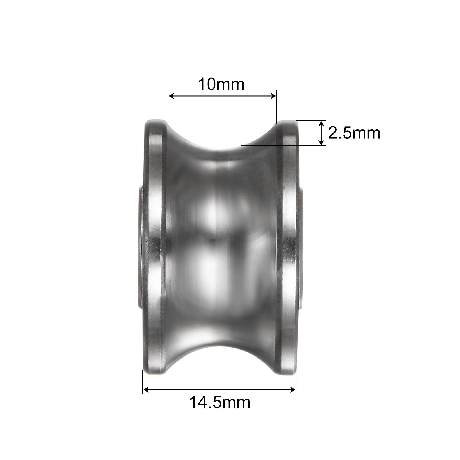 6Pcs 8×22.5×14.5mm U Groove Track Guide Bearing,(GCr15)Bearings SG22