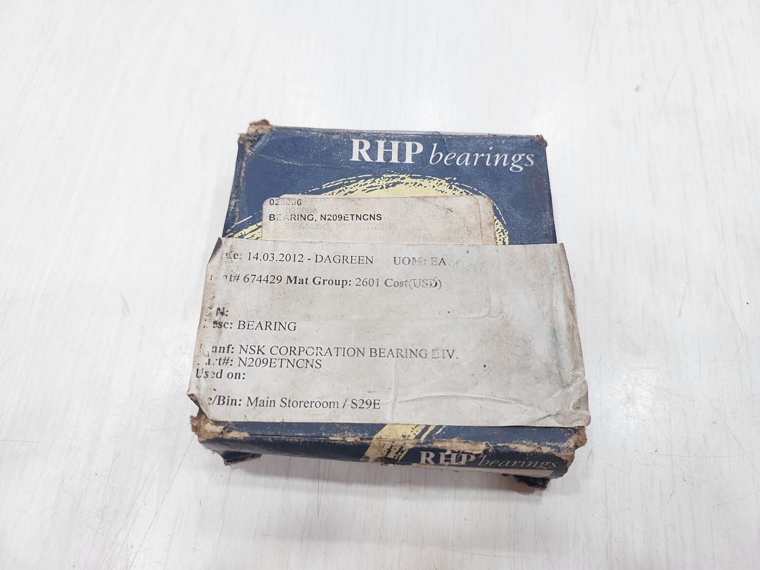RHP N209 ETN CYLINDRICAL ROLLER BEARING 45x85x19mm, N 209 RHP ENGLAND