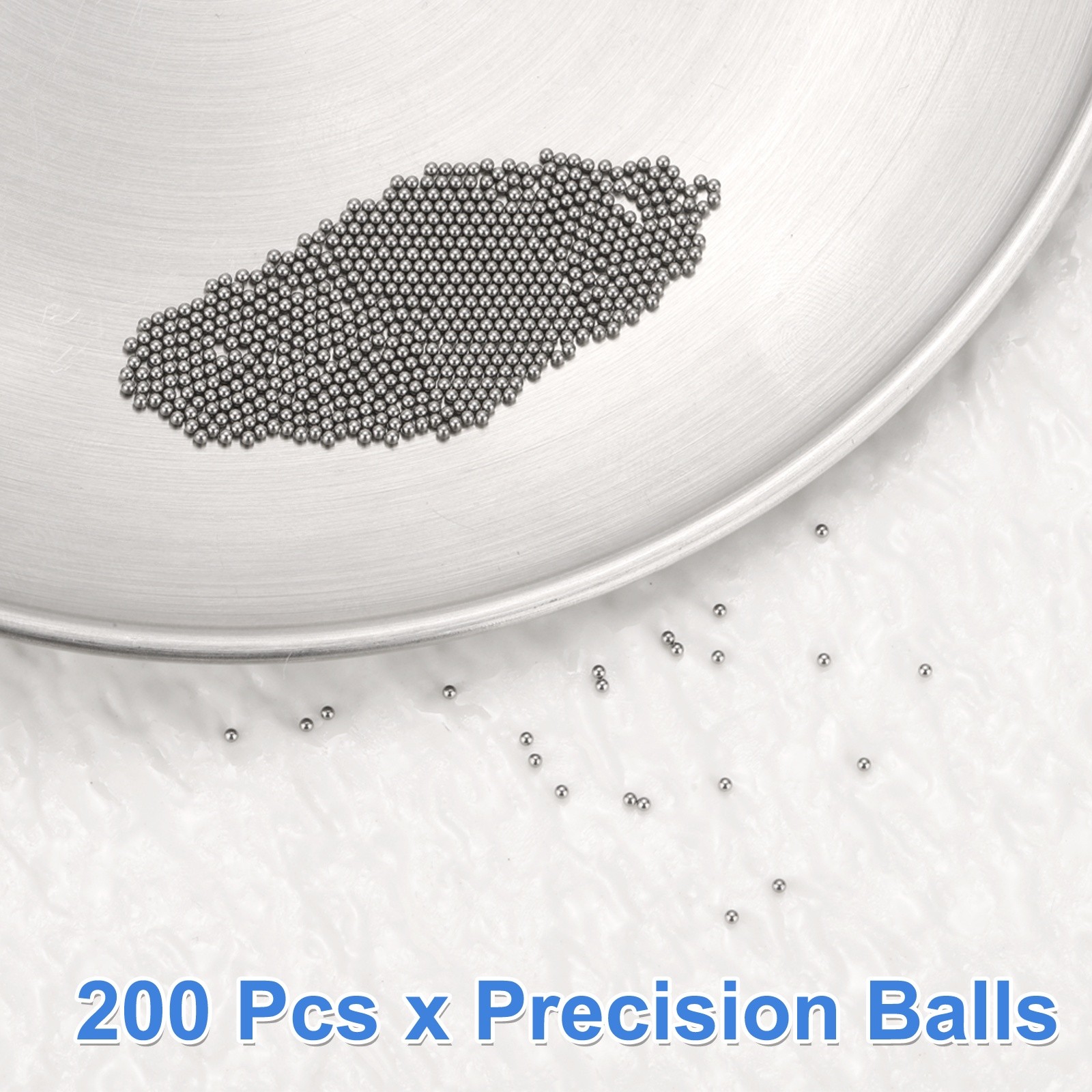 200Pcs Precision Balls 1mm Diameter 440C Stainless Steel G10 Bearing Balls