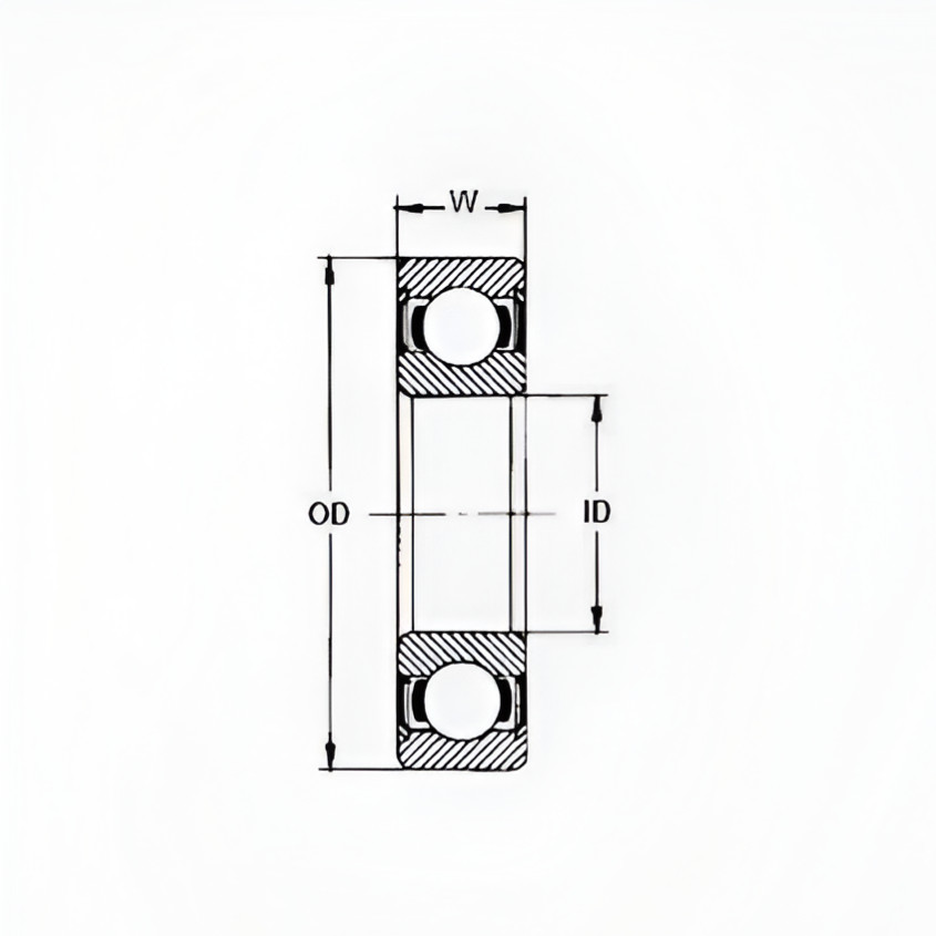 NTN 6203 C3 DEEP GROOVE BALL BEARING, OPEN, NO SEALS 17x40x12 mm