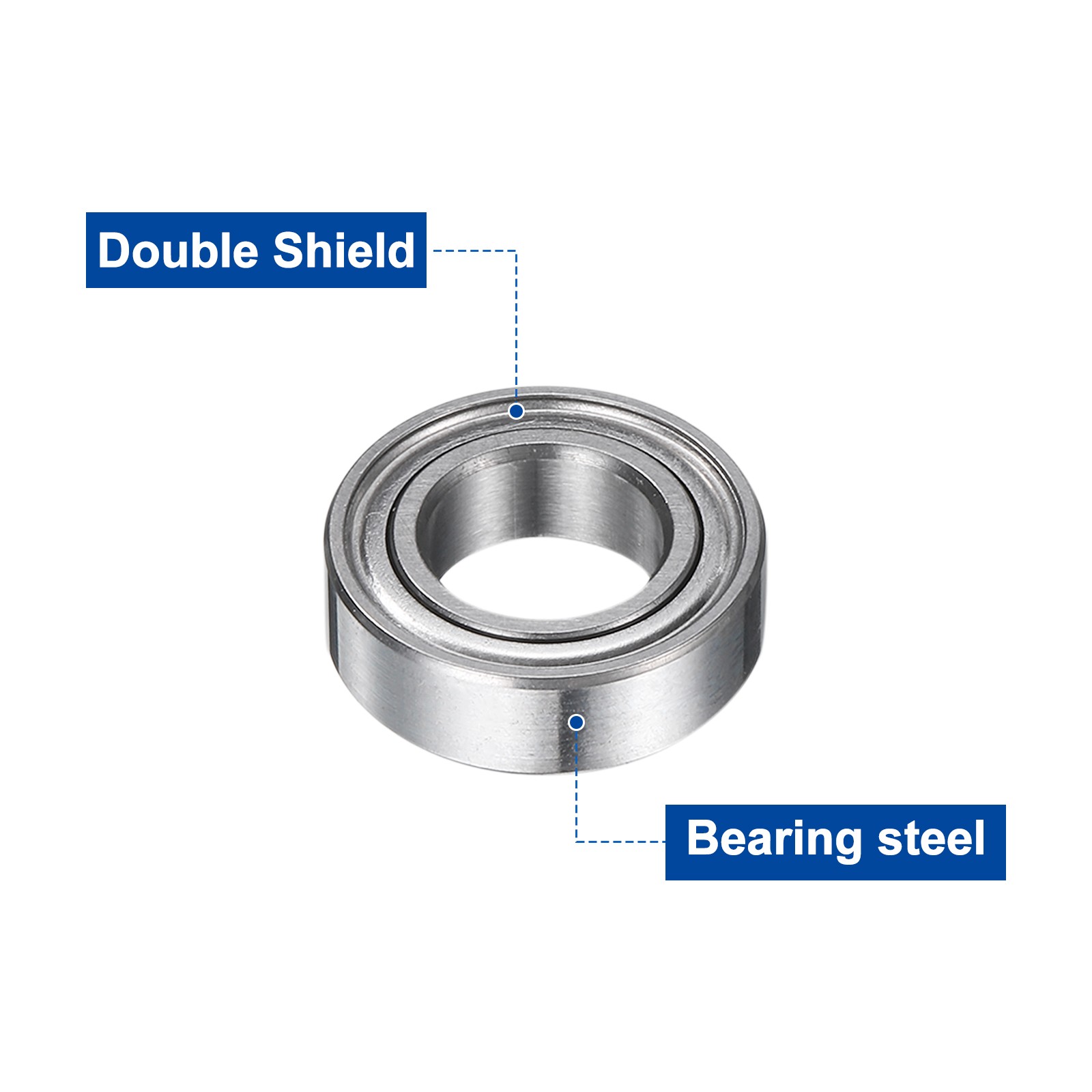 12Pcs MR137ZZ Deep Groove Ball Bearings, 7mm ID 13mm OD 4mm Width Bearing