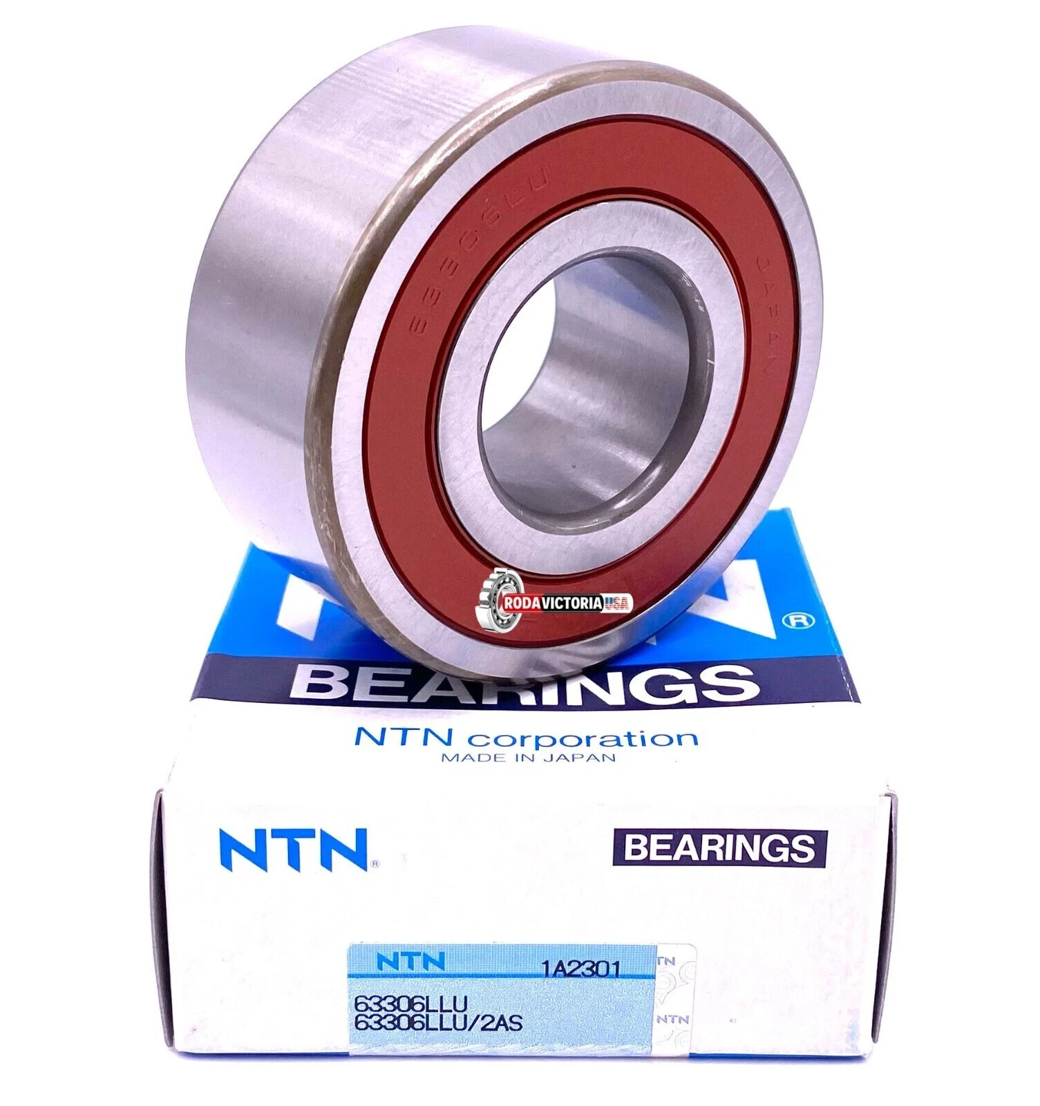 NTN Japan 63306 LLU Deep Groove Ball Bearing, Rubber Sealed 30x72x30.20 mm