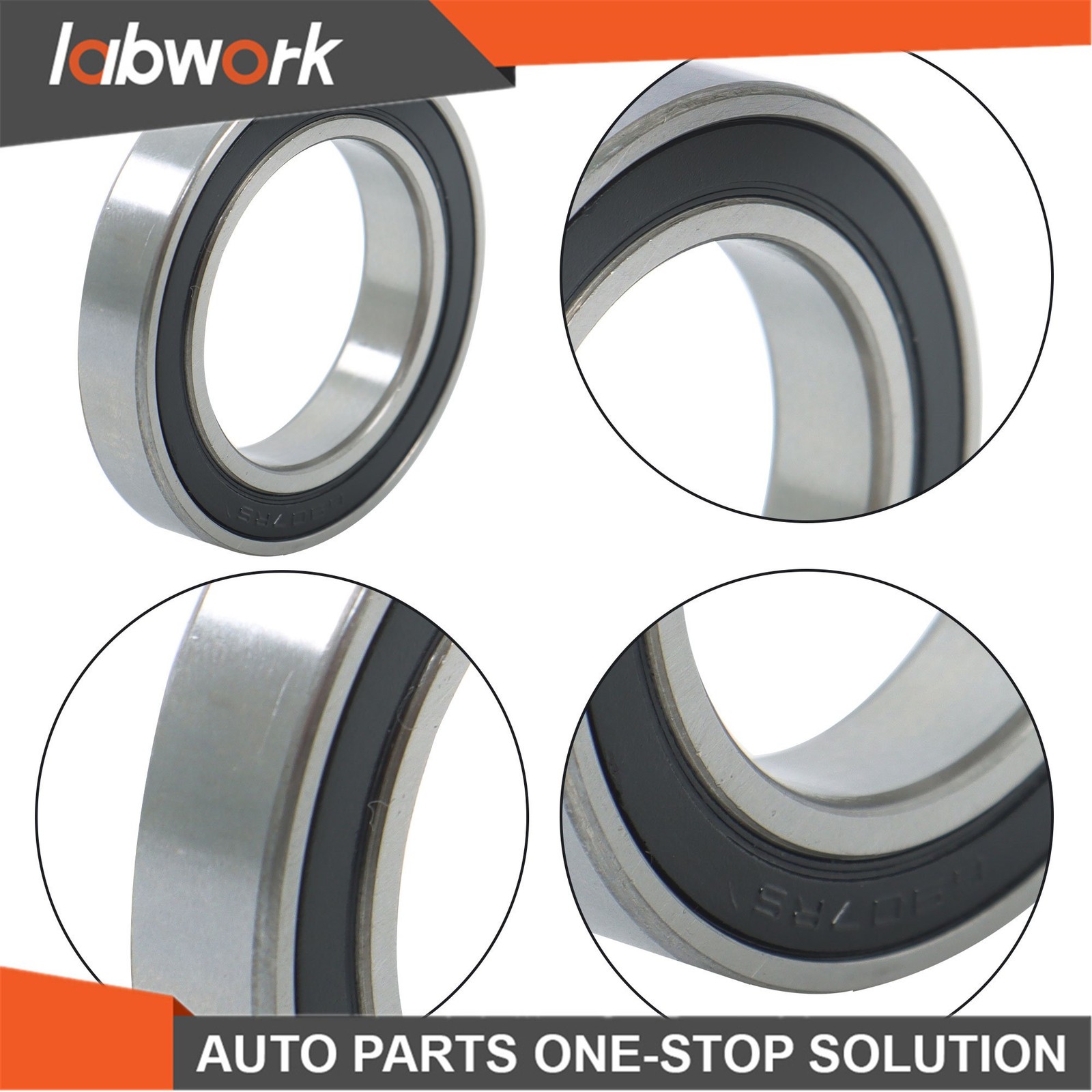 Labwork 6907-2RS Deep Groove Bearings 10pcs 35x55x10mm Rubber Sealed Set