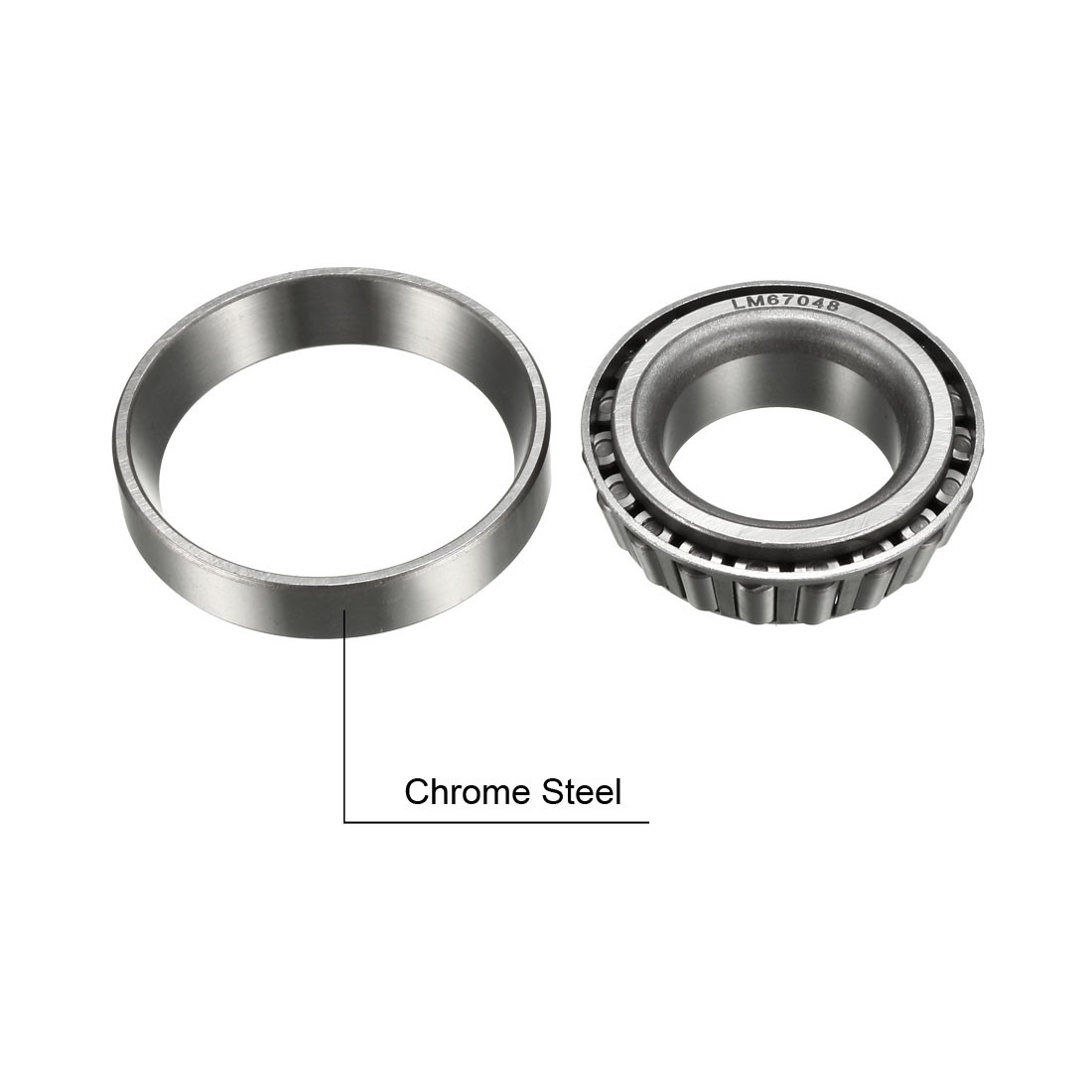 LM67048/LM67010 Tapered Roller Bearing Cone and Cup 1.25″ Bore 2.33″ OD 2pcs