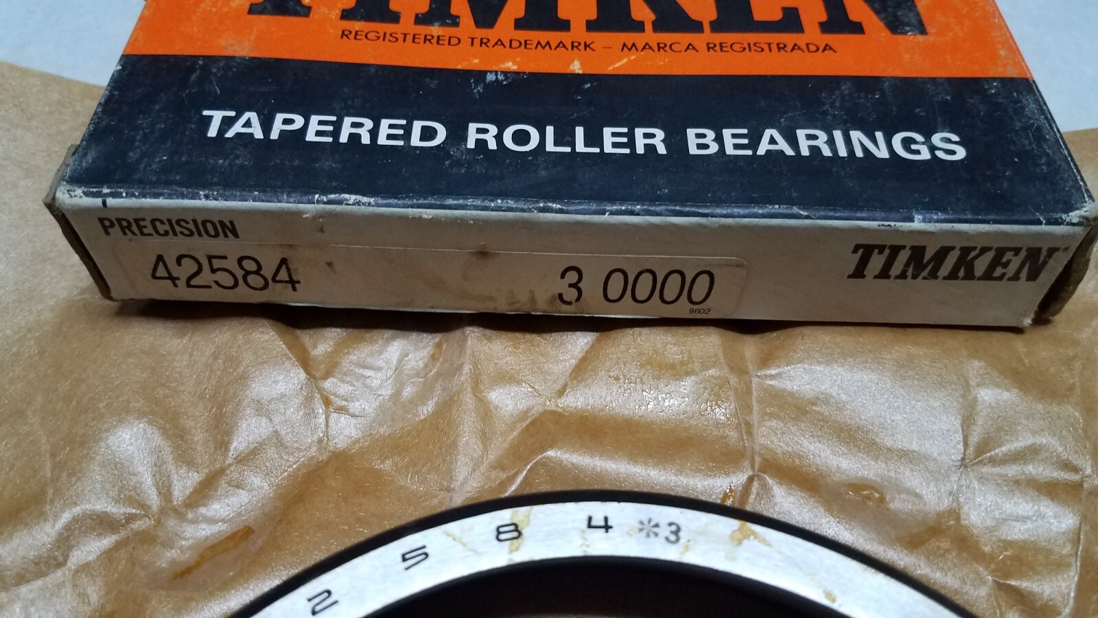 TIMKEN 42584-3 PRECISION TAPERED ROLLER BEARING SINGLE CUP NIB