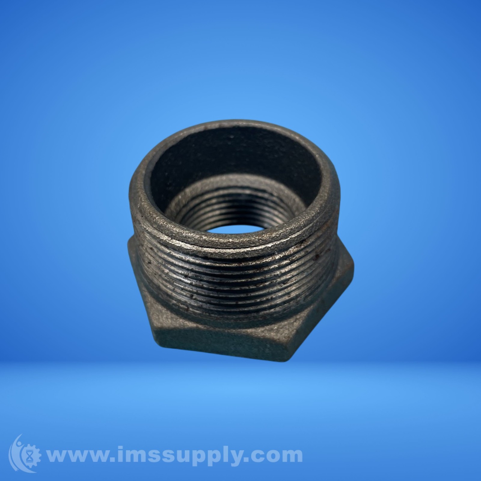 Black Hexagon Bushing 1-1/2 x 1 inch USIP