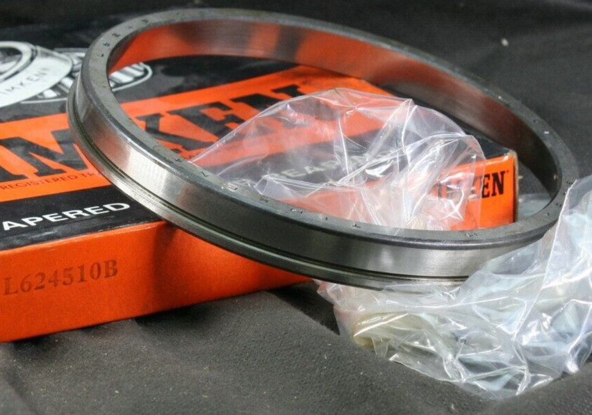 One (1) Timken L624510 B Tapered Roller Bearing Flanged Cup 6-5/16″ OD USA NEW