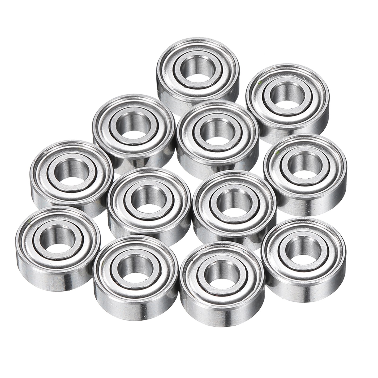 12Pcs MR83ZZ Deep Groove Ball Bearings, 3mm ID 8mm OD 3mm Width Bearing