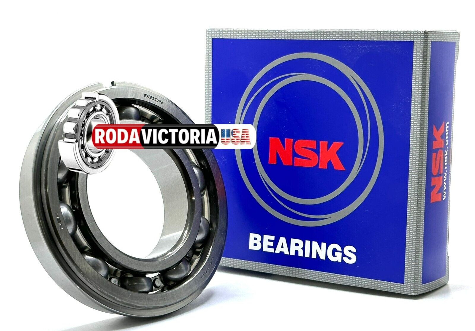 NSK JAPAN 6210 NR BALL BEARING, OPEN TYPE, NO SEALS 50x90x20mm