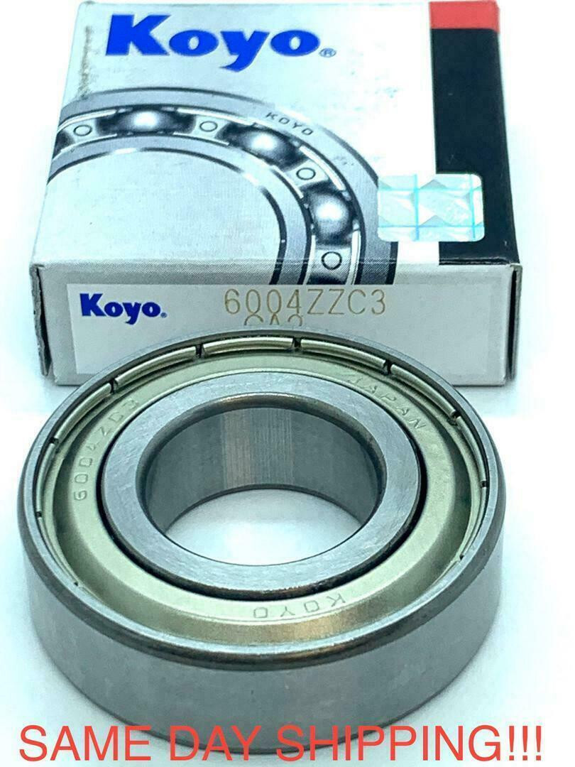 KOYO 6004ZZC3 BEARING METAL SEALED 6004 ZZ C3 6004ZZ 20x42x12 mm JAPAN
