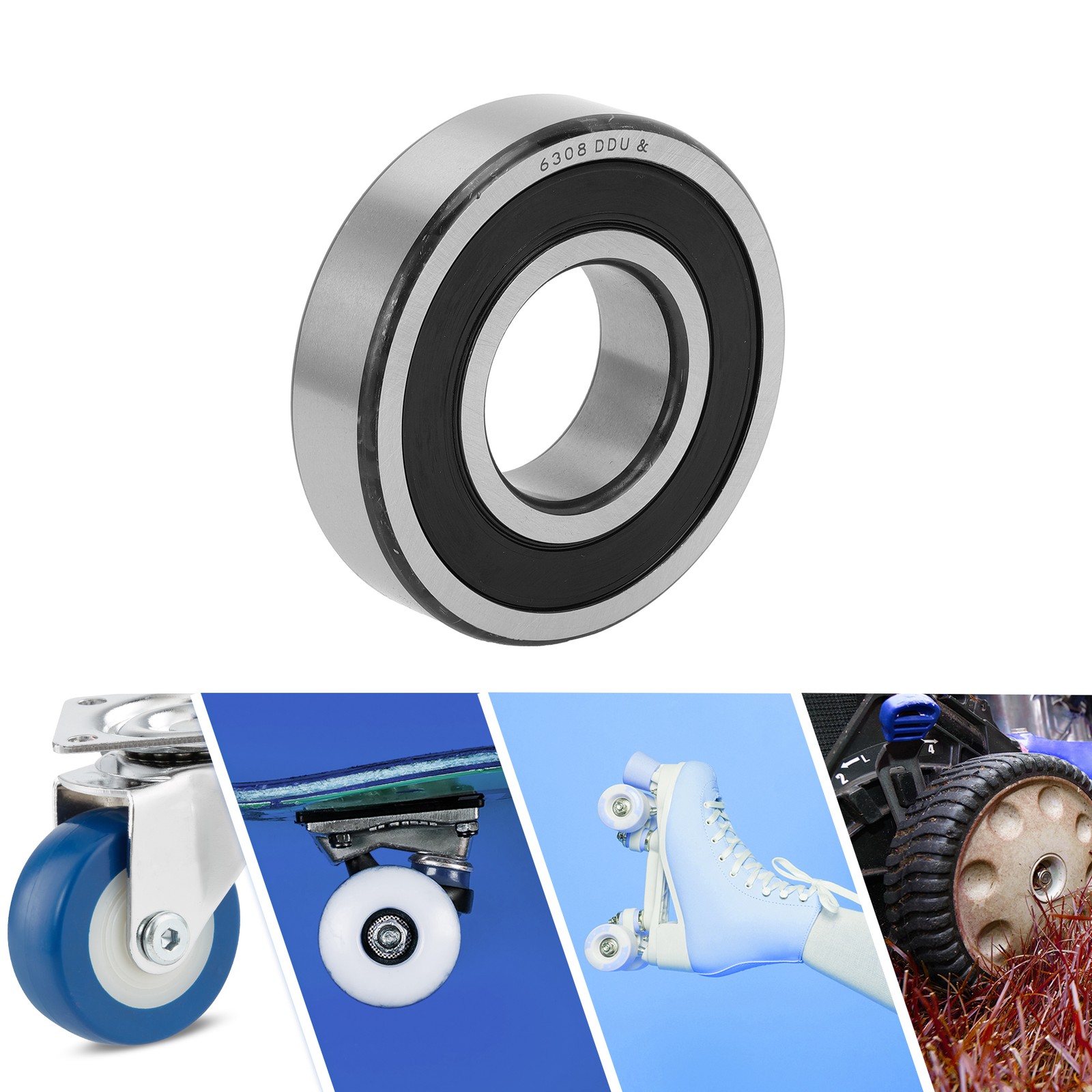 6308DDU & Deep Groove Ball Bearings 40x90x23mm 1 Pc Scooter Skateboard Wheel