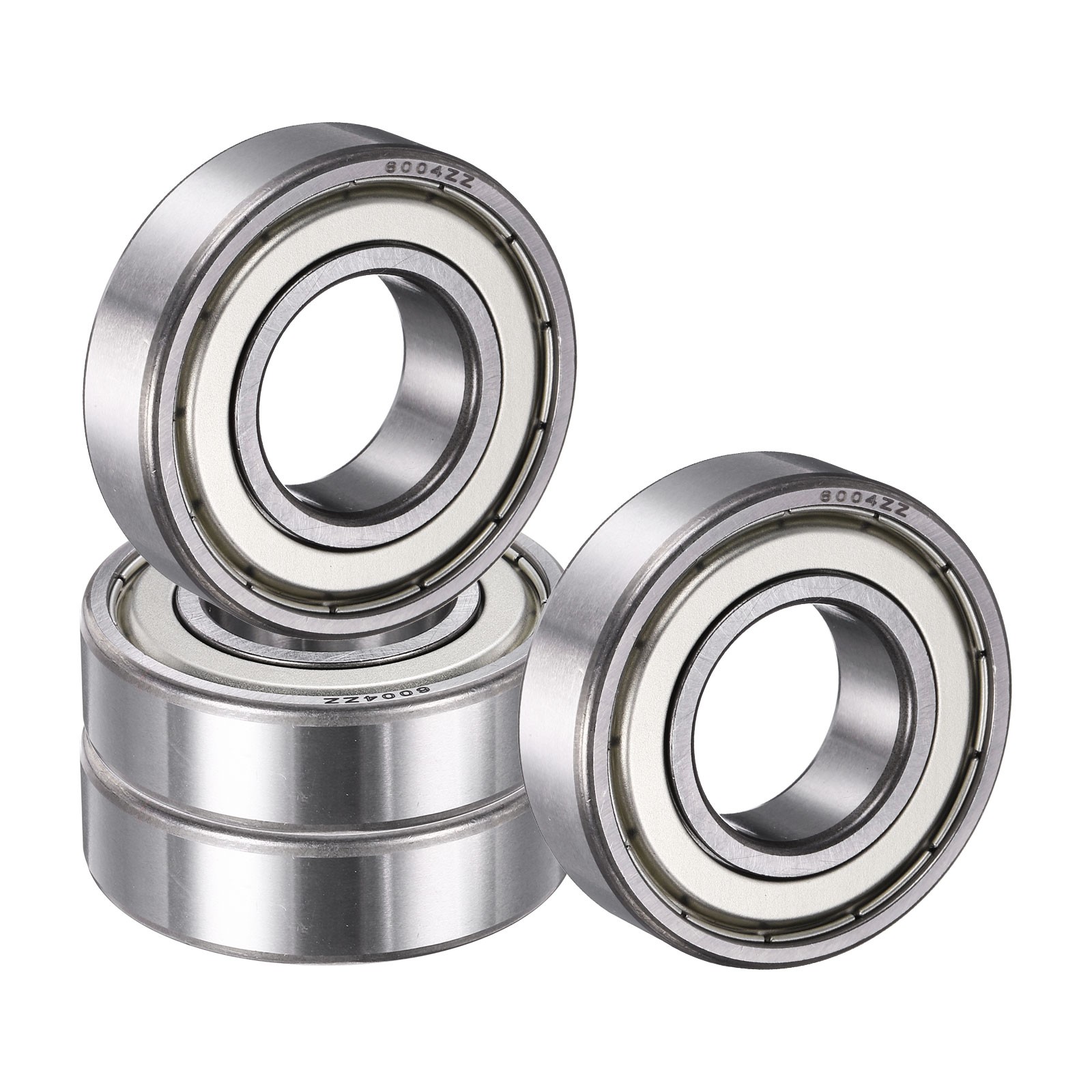4 Pack 20 x 42 x 12mm 6004 ZZ Deep Groove Ball Bearings ABEC5
