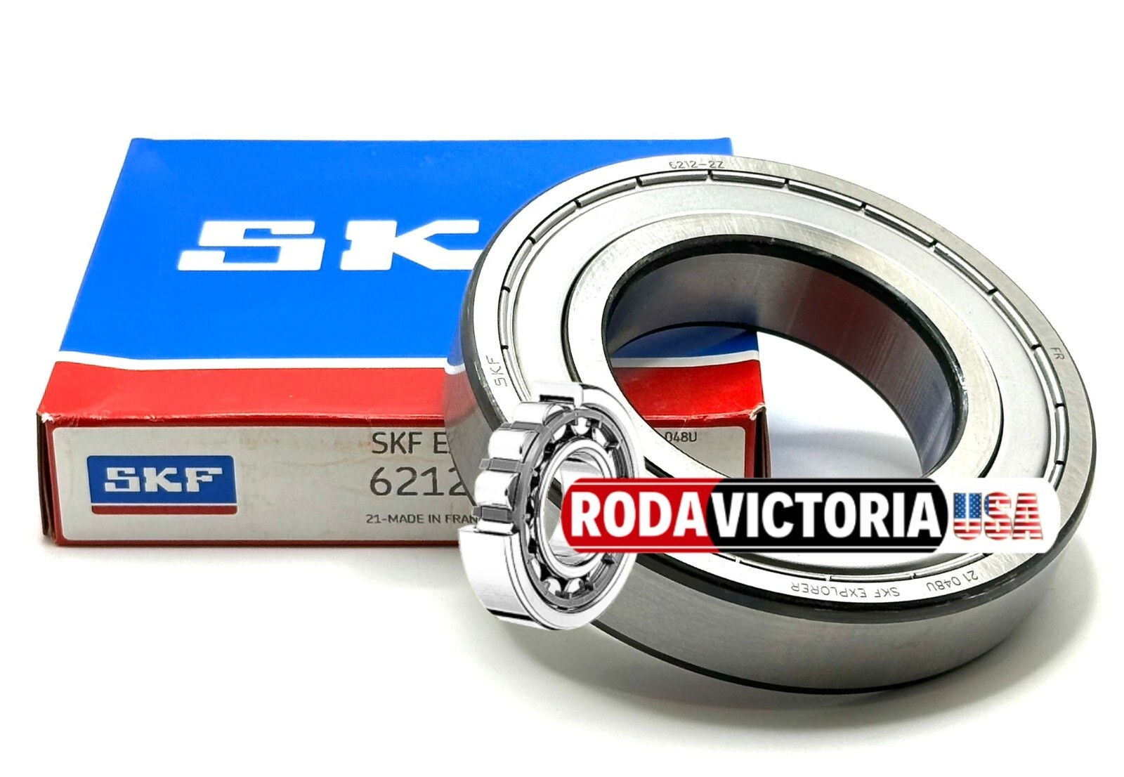 SKF 6212 ZZ C3 DEEP GROOVE BALL BEARING, METAL SHIELDED 60x110x22 mm.
