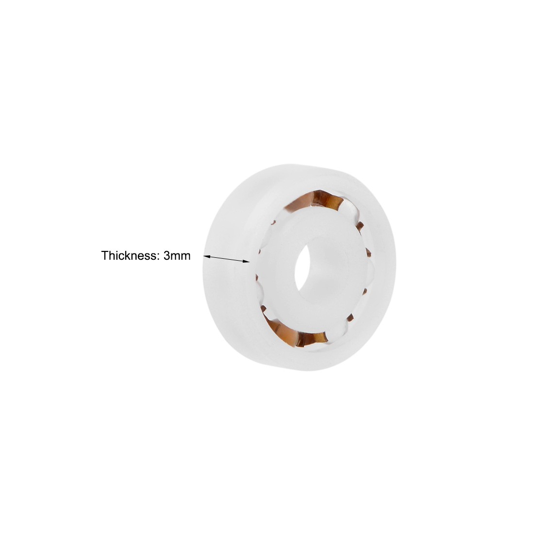 603 POM Plastic Bearings 3x9x3mm Glass Ball Nylon Cage 5pcs