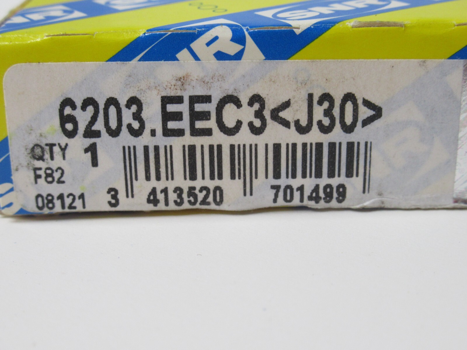(NEW) SNR 6203.EEC3 J30 6203.EEC3 J30 Sealed Ball Bearing