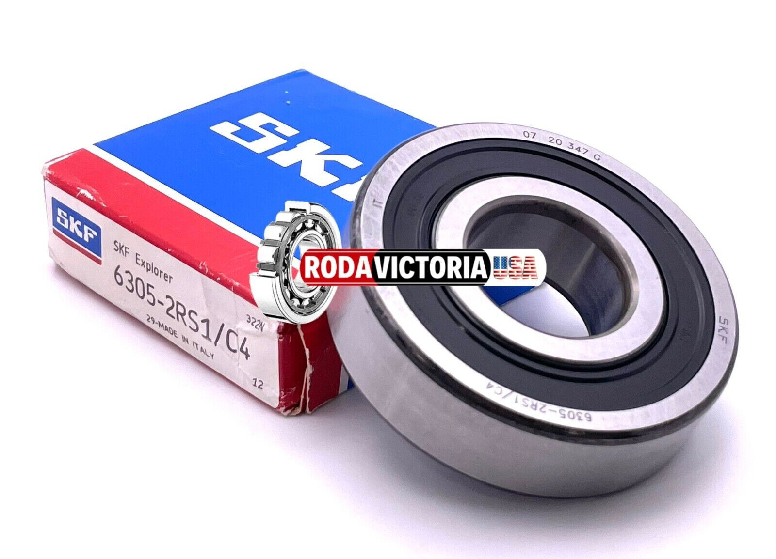 6305-2RS1/C4 SKF 25x62x17mm SKF Rubber Sealed Deep Groove Ball Bearing