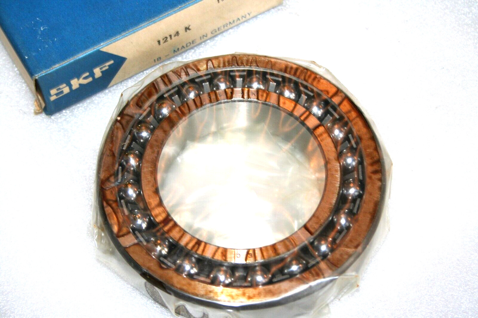 SKF 1214 K Tapered Bore Self-Aligning Ball Bearing 70X125X24 MM * NEW UNOPENED *
