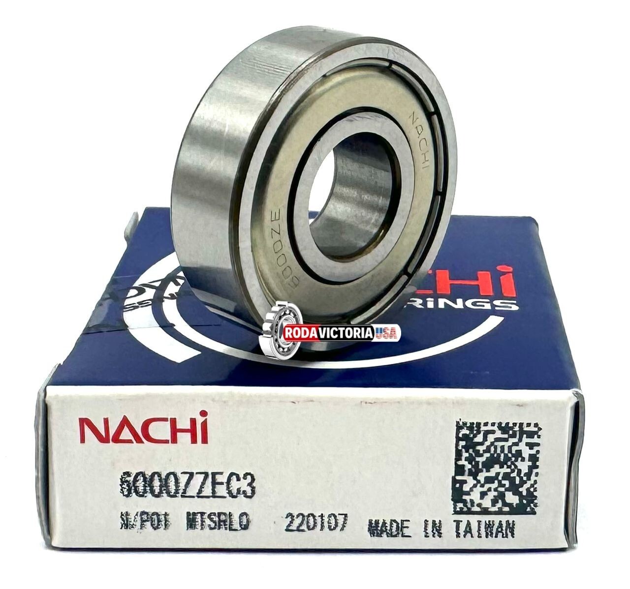 NACHI 6000 ZZ DEEP GROOVE BALL BEARING, METAL SHIELDED 10x26x8 mm