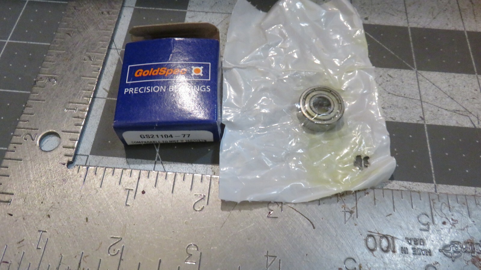 GoldSpec GS21104-77 Bearing 1/4″ ID x 11/16″ OD x 1/4″ Wide