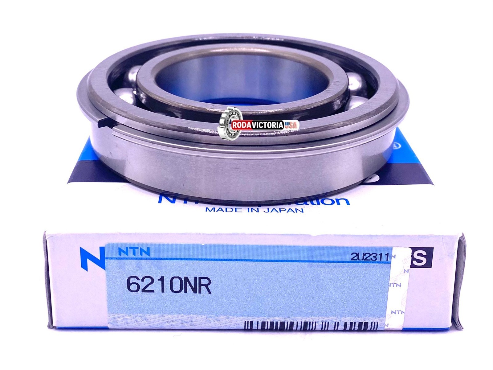 NTN 6210 NR Ball Bearing, Open Type, No Seals + Snap Ring 50x90x20 mm