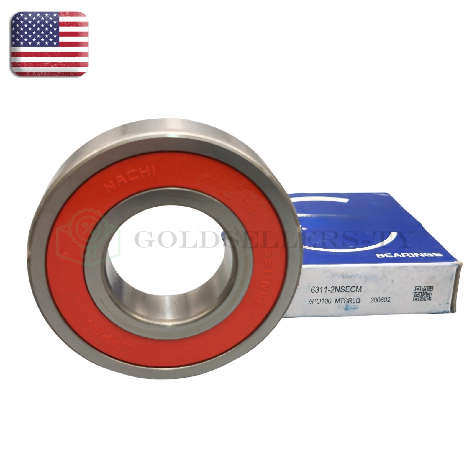 6311-2NSE C3 fit NACHI Brand Rubber Seal Ball Bearing 55x120x29 6311 2RS 6311RS