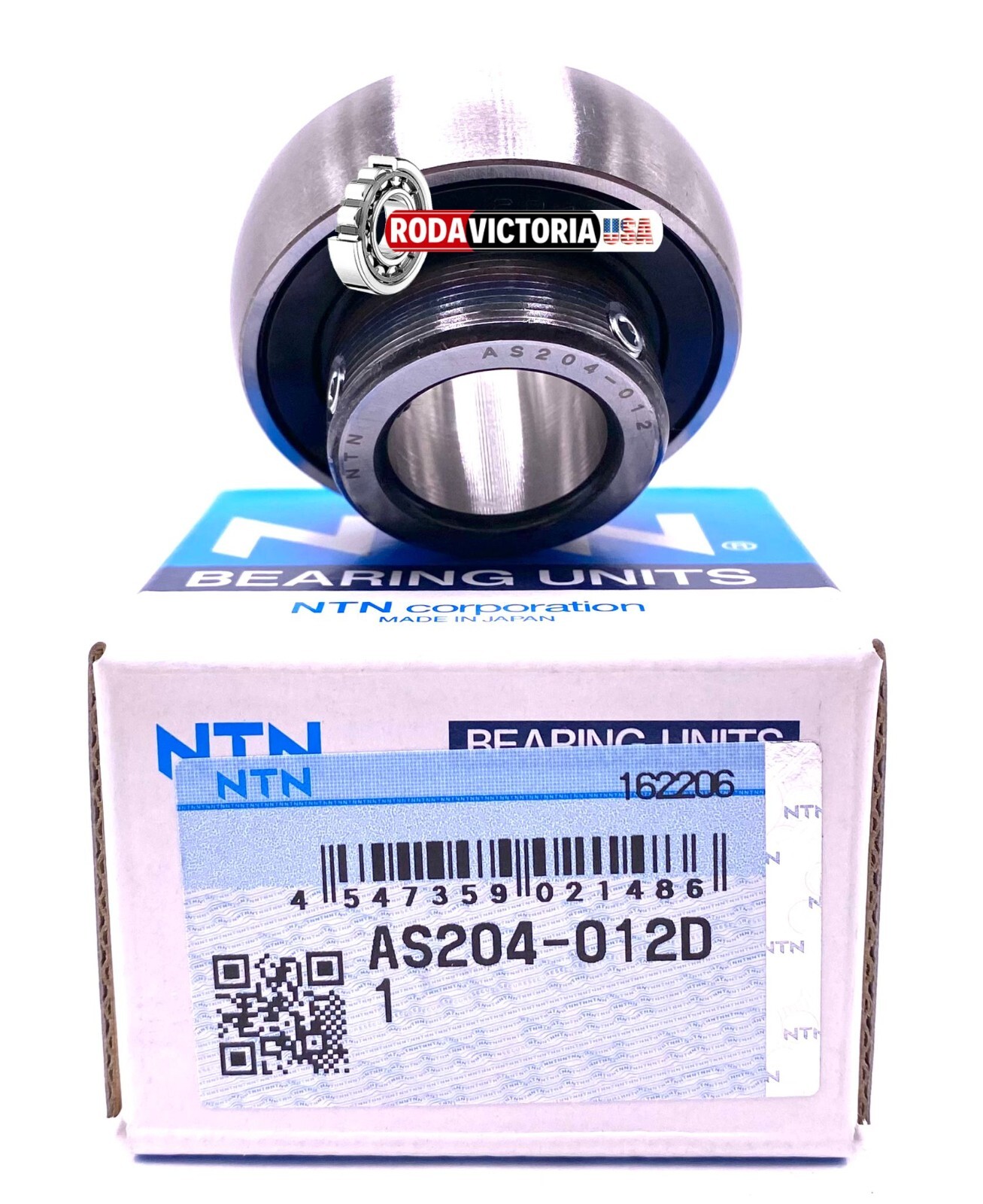 NTN Japan AS204-012 D1 Insert Ball Bearing for Housing Unit 3/4″ bore