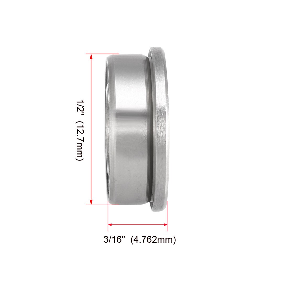 10pcs FR188ZZ Flange Deep Groove Ball Bearings Double Shielded Chrome Steel