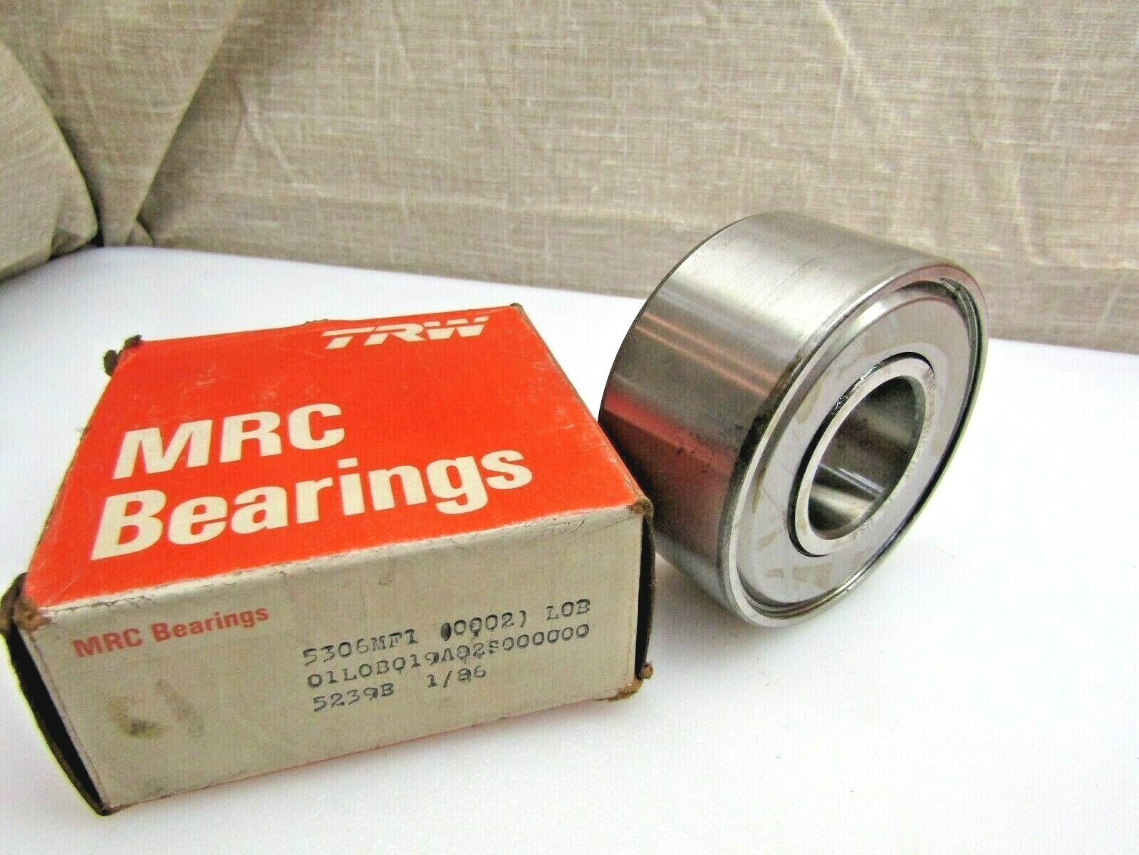 MRC SKF 5306MF1 30mm X 72mm X 1.1875″ Angular Contact Bearing 1 Metal Shield