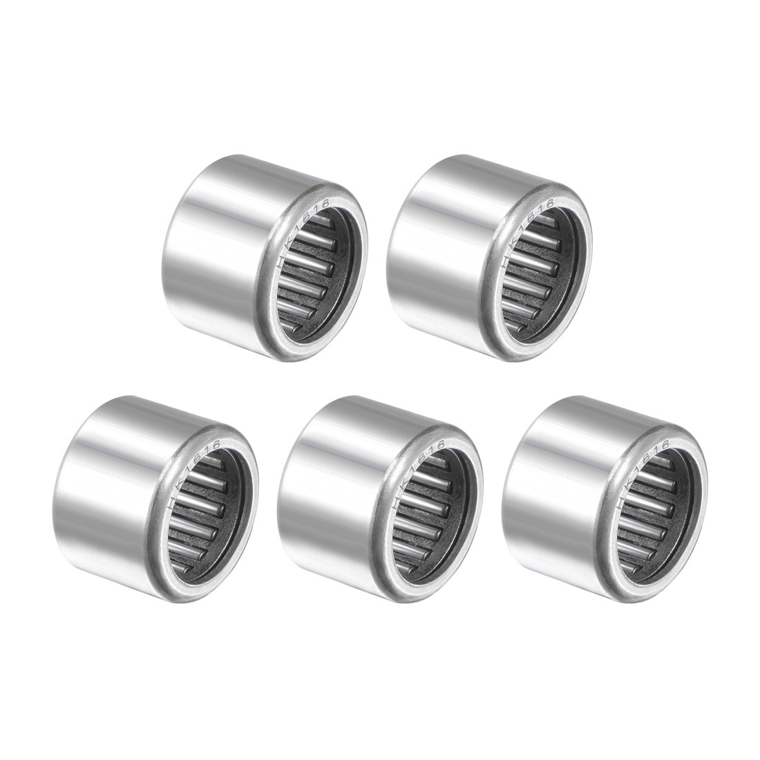 HK1616 Drawn Cup Needle Roller Bearings 16mm Bore 22mm OD 16mm W 5PCS