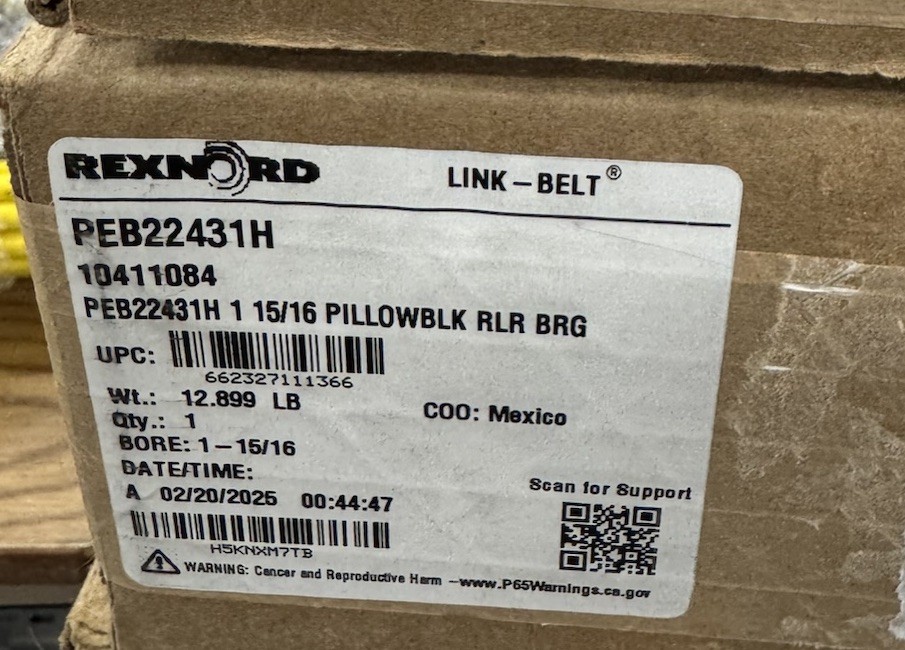Rexnord 1-15/16″ LBPPEB22431H Pillowblock Roller Bearing PEB22431H