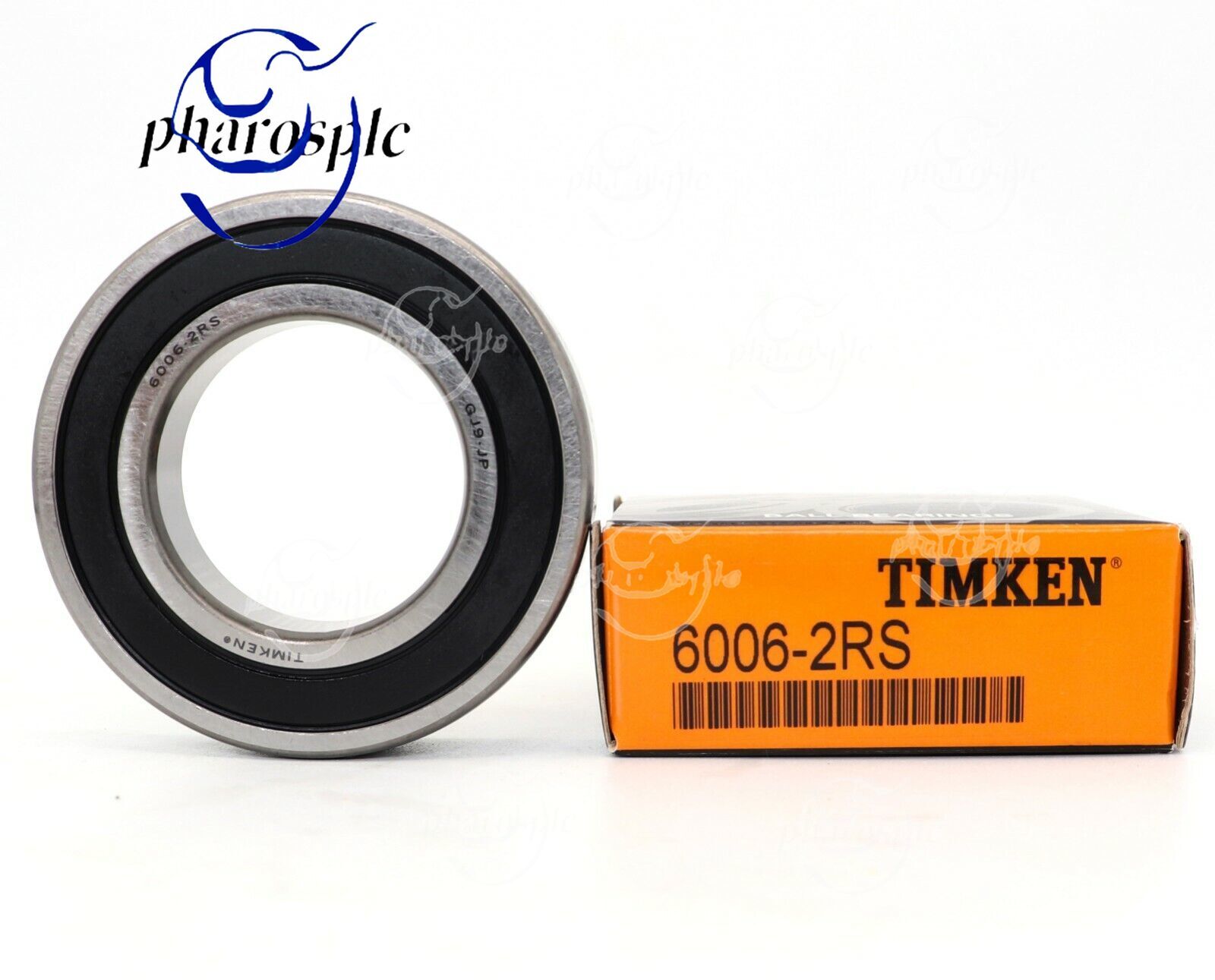 （2 PACK） TIMKEN 6006-2RS 30X55X13MM Double Rubber Seal Ball Bearings