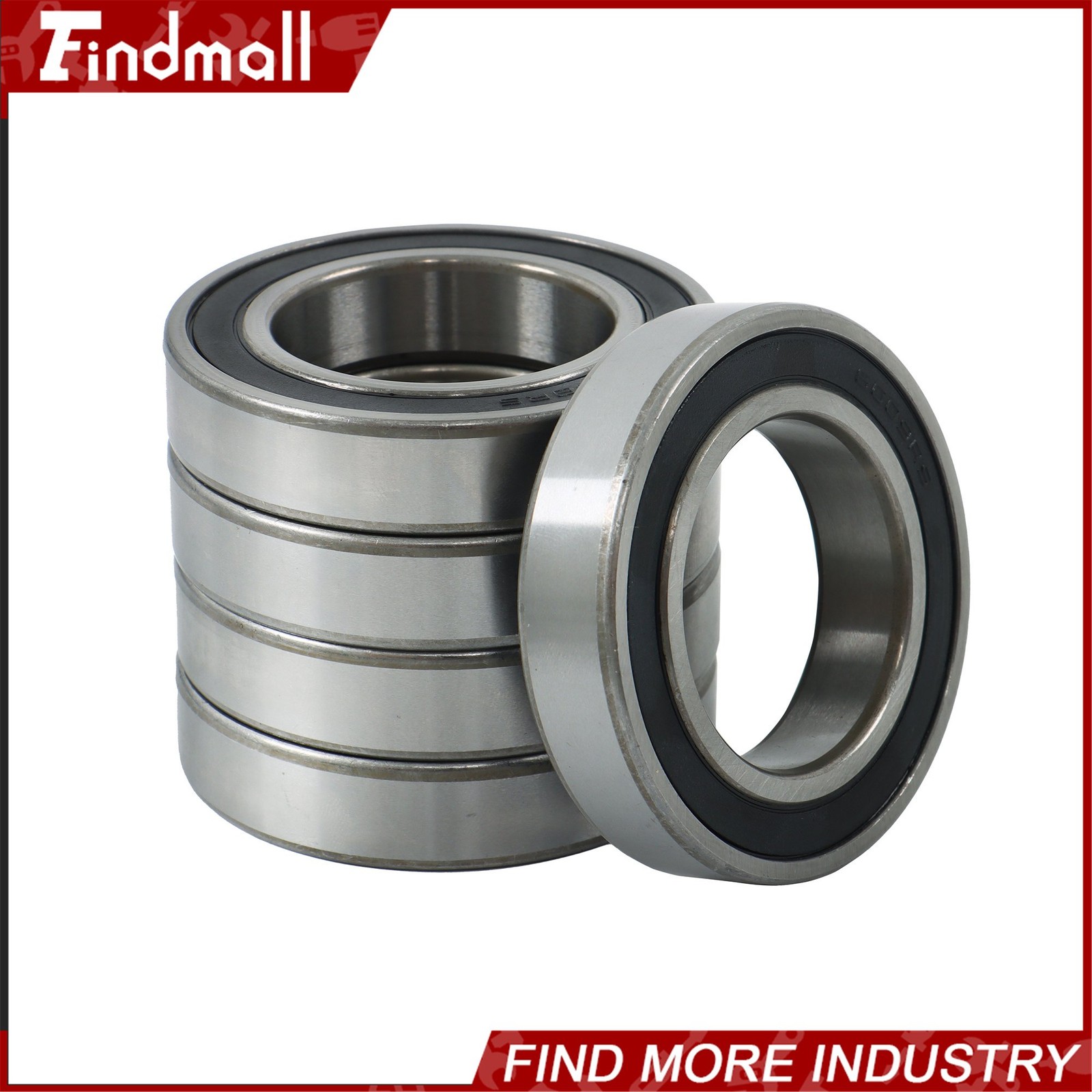 Findmall 6009-2RS Deep Groove Bearings 10pcs 45x75x16mm Pre-Lubed Sealed