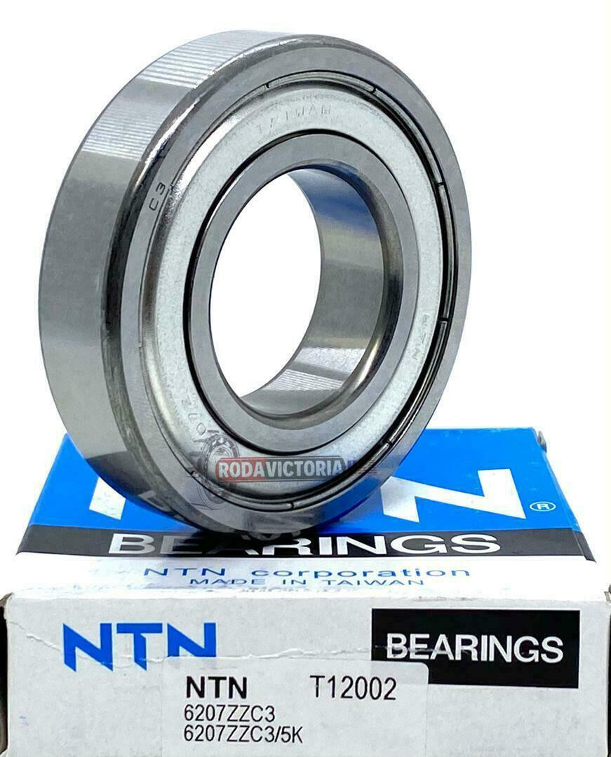 NTN 6207 ZZ C3 DEEP GROOVE BALL BEARING, METAL SHIELDED 35x72x17mm