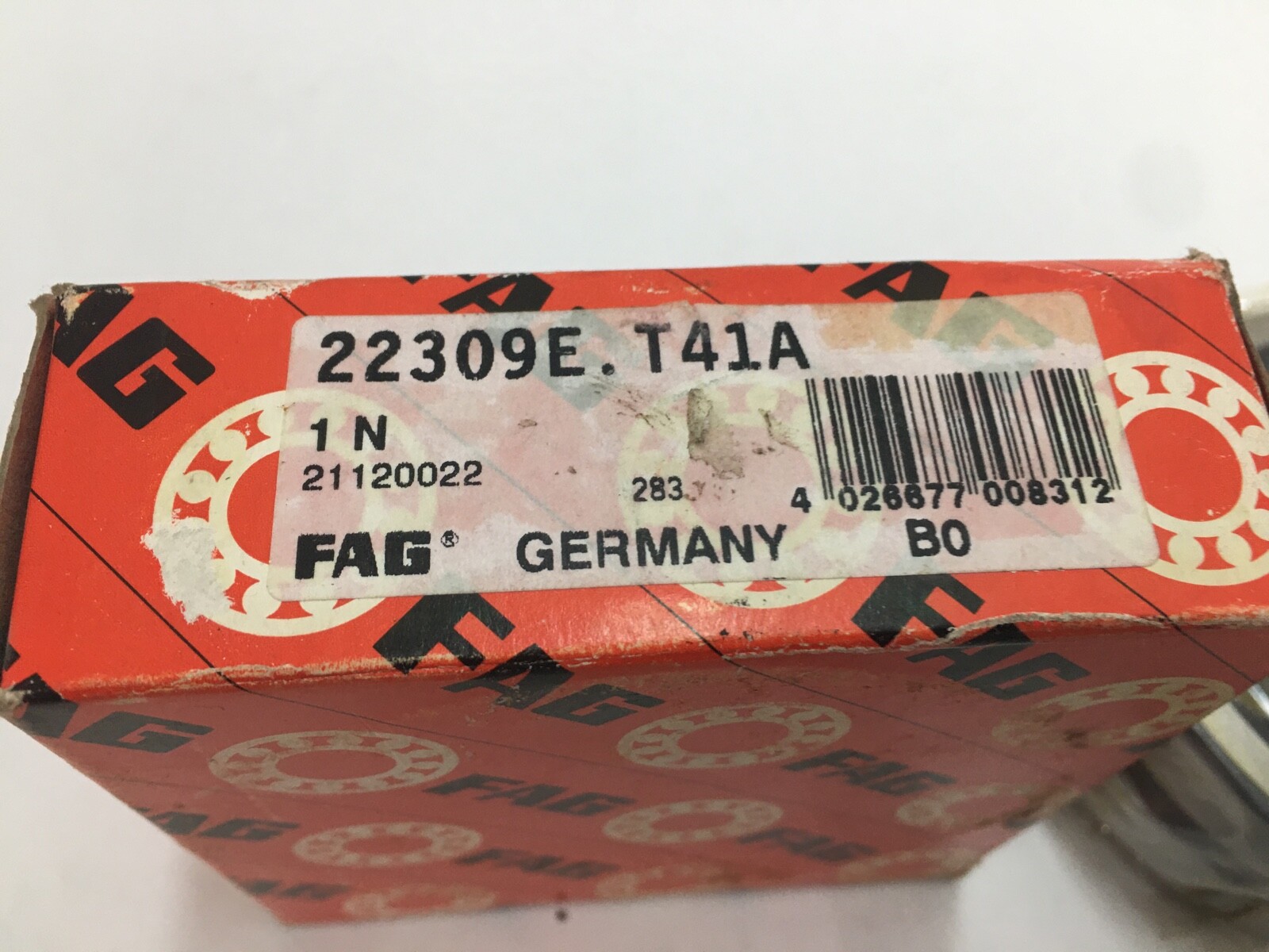 FAG 22309E Spherical Roller Bearing 45x100x36 mm 22309 E T41A 22309ET41A Germany