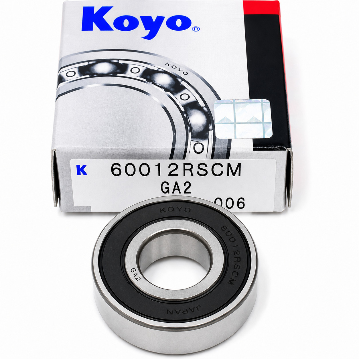 KOYO 6001 2RS CM Deep Groove Ball Bearing Rubber Seal 12x28x8