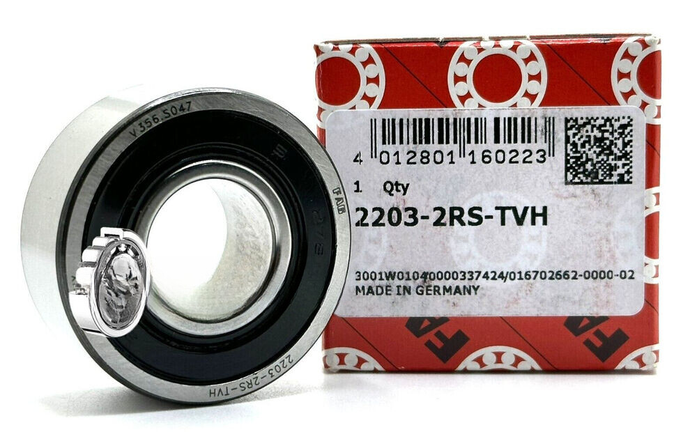 NEW 2203 2RS TVH FAG SELF ALIGNING BALL BEARING,RUBBER SEALED 17x40x16m