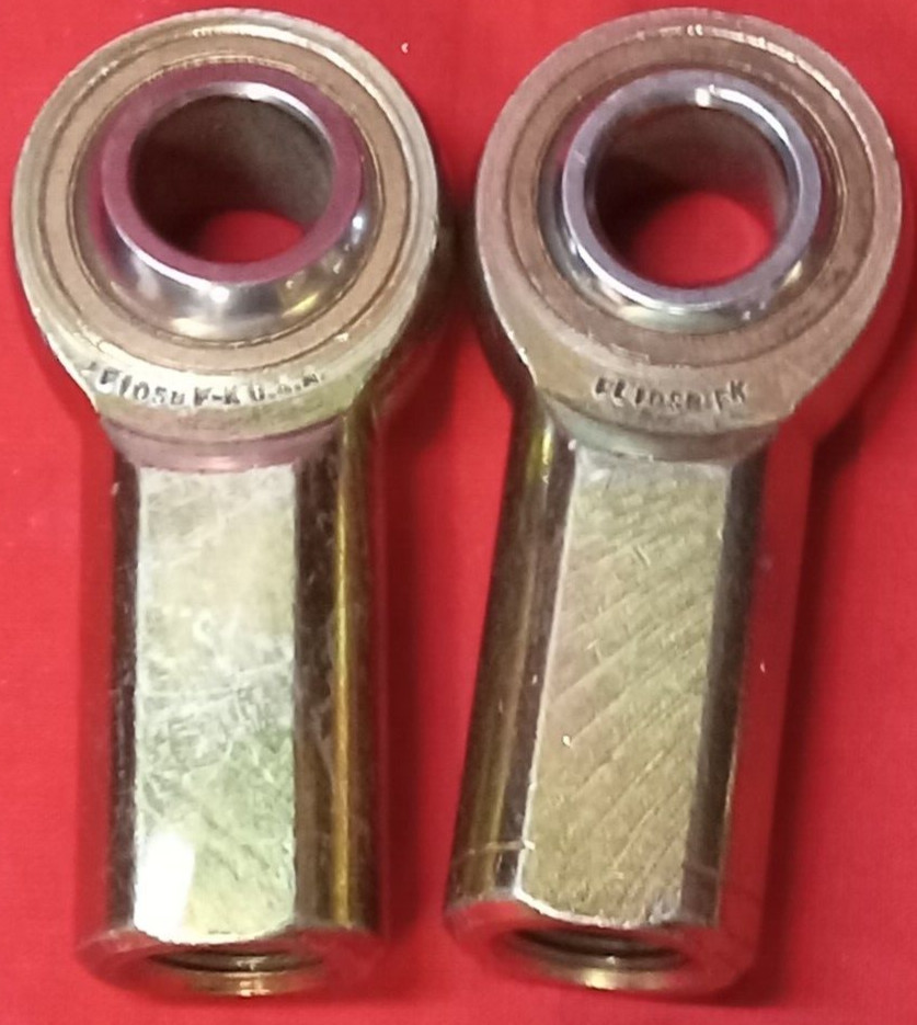 3/8″ STEEL FEMALE ROD END BEARING 5/8″ BEARING END FIOSBF-K **LOT OF 2**