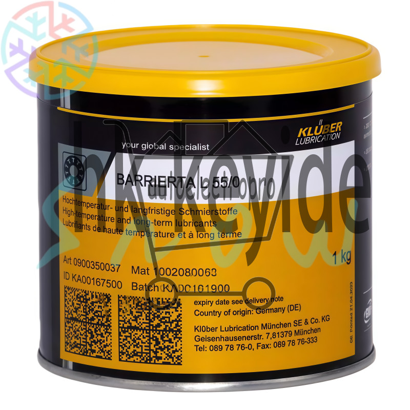 1Pcs NEW KLUBER Lubrication Barrierta L 55/0 Grease 1Kg (2.2 LB) High Quality