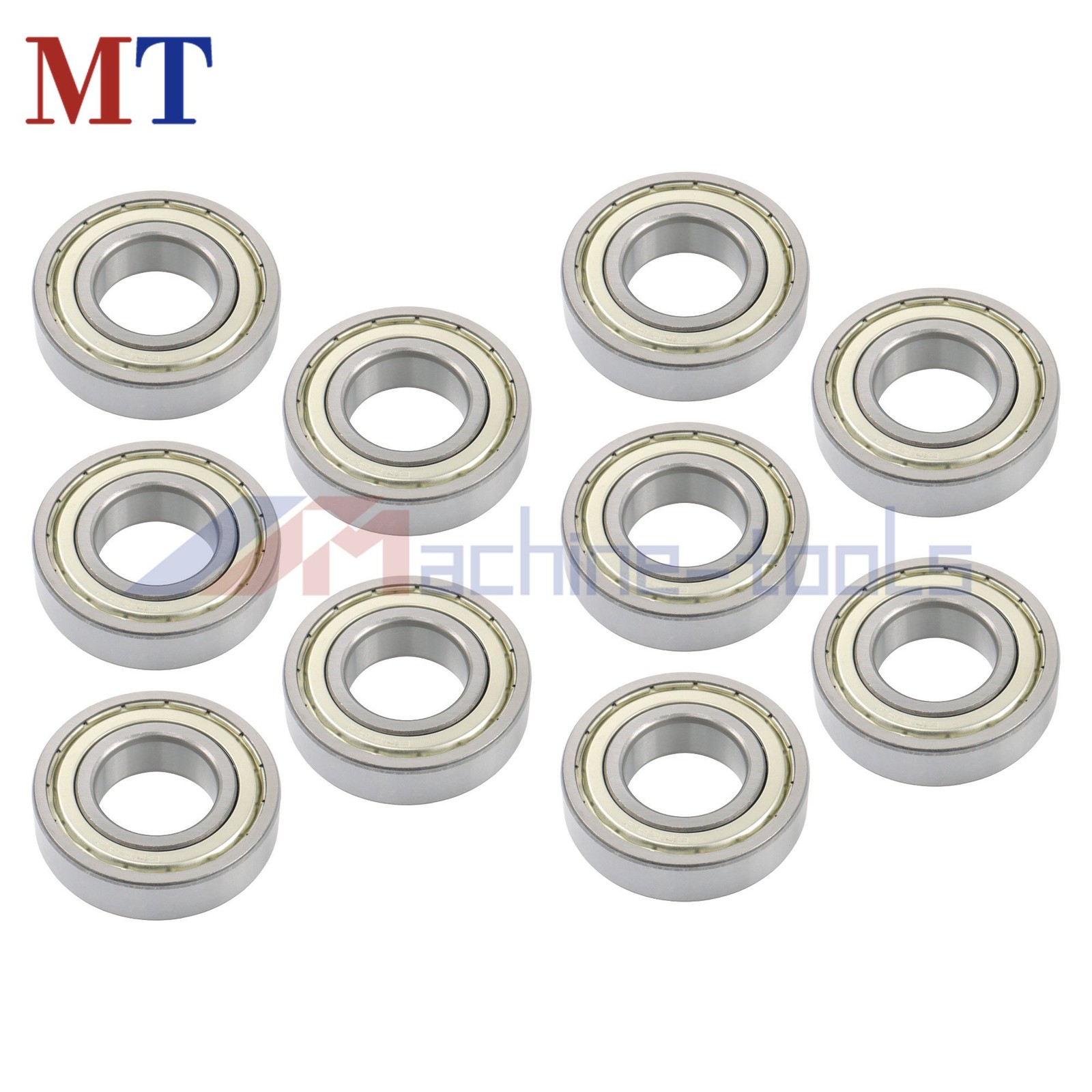 10 Pcs 6206-ZZ Bearing 30x62x16mm Metal Shielded Double Shielded