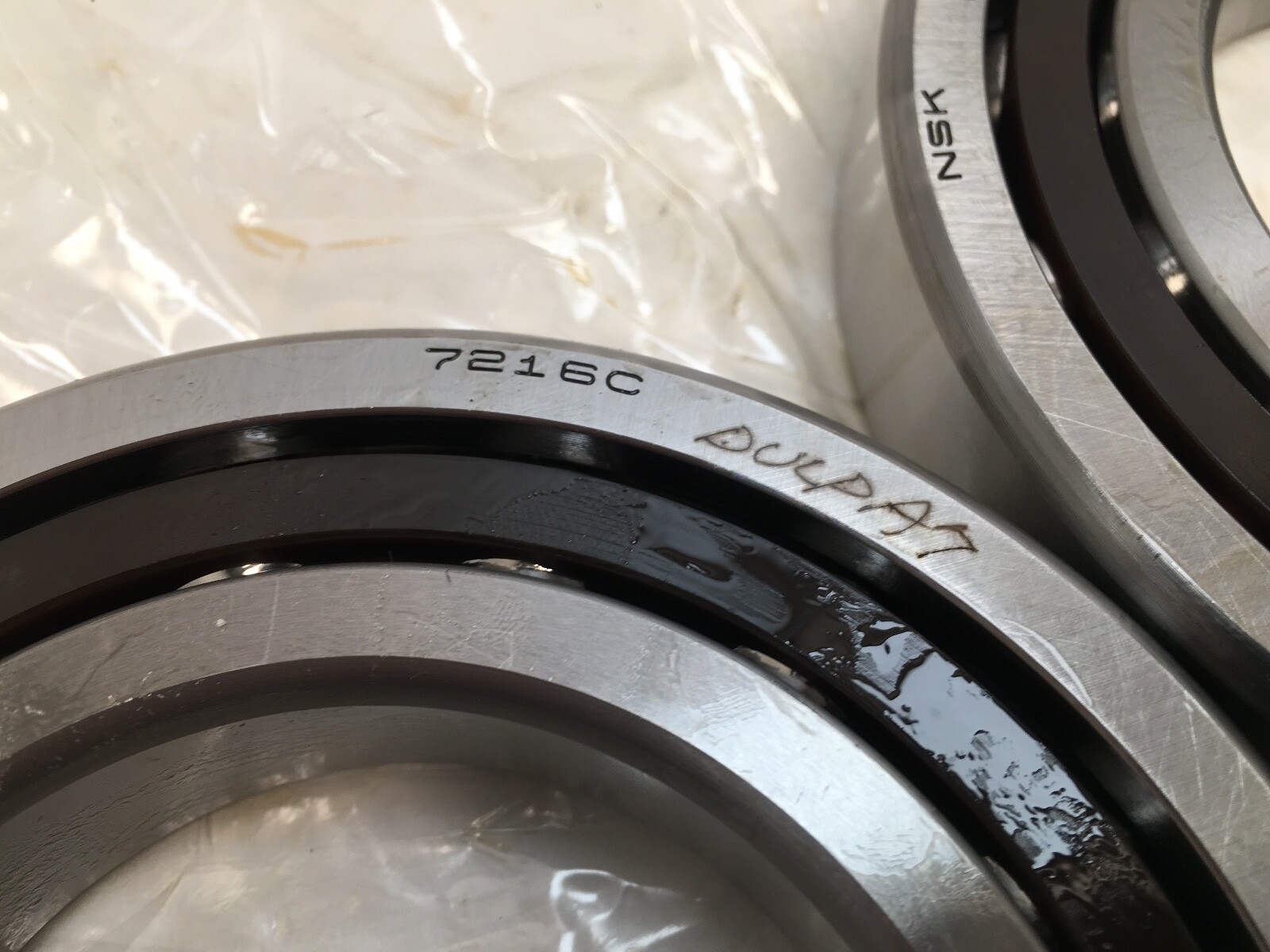 NSK 7216CTYDULPA7 Angular Bearing 80x140x26 mm 7216-CTY-DUL-PA7 Japan 2 pcs
