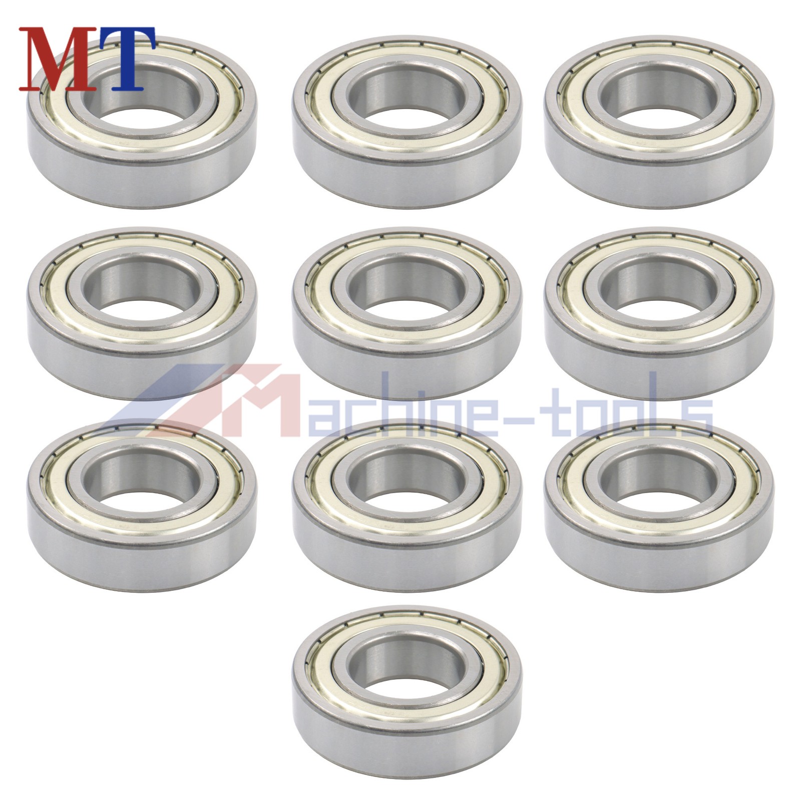 10 Pcs 6206-ZZ Bearing 30x62x16mm Metal Shielded Double Shielded